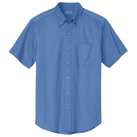 Joe's Men's Short Sleeve Button-Up Shirt - Ultramarine Blue Woven Shirts Joe's USA Ultramarine Blue Small