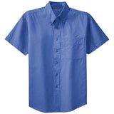 Joe's USA Tall Short Sleeve Easy Care Shirt Joe's USA Large Tall Ultramarine Blue