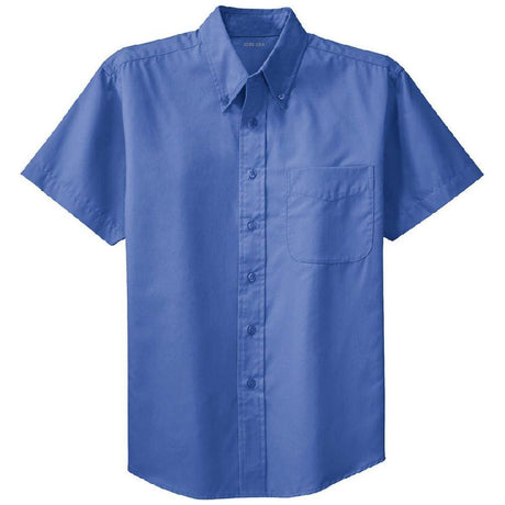 Joe's USA Tall Short Sleeve Easy Care Shirt Joe's USA Large Tall Ultramarine Blue