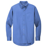 Men's Long Sleeve Wrinkle Resistant Easy Care Shirts in 26 Colors. Sizes XS-6XL - Ultramarine Blue Woven Shirts Joe's USA Ultramarine Blue Small