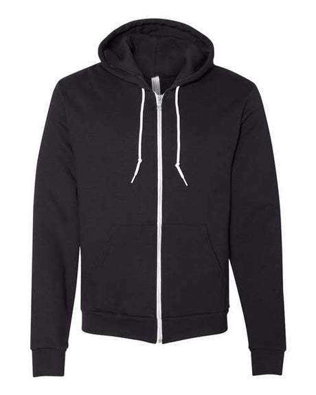 Unisex Flex Fleece Full - Zip Hoodie Sweatshirt Black L