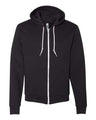 Unisex Flex Fleece Full - Zip Hoodie Sweatshirt Black L
