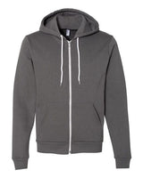 Unisex USA - Made Flex Fleece Full - Zip Hoodie Sweatshirt Black S