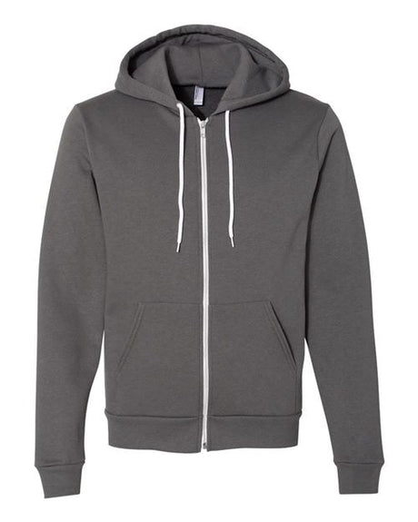 Unisex USA - Made Flex Fleece Full - Zip Hoodie Sweatshirt Black S