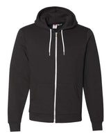 Unisex USA - Made Flex Fleece Full - Zip Hoodie Sweatshirt Black S