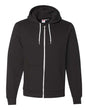 Unisex USA - Made Flex Fleece Full - Zip Hoodie Sweatshirt Black S