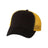 Valucap Bio - Washed Trucker Cap - Valucap AH80 Black/ Gold Adjustable Hats