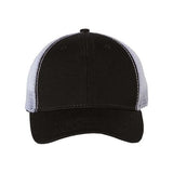 Valucap Bio - Washed Trucker Cap - Valucap AH80 Black/ White Adjustable Hats