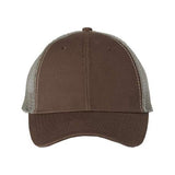 Valucap Bio - Washed Trucker Cap - Valucap AH80 Brown/ Khaki Adjustable Hats