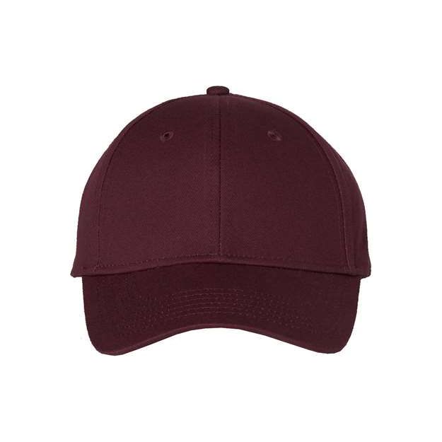 Valucap Chino Cap - Valucap VC600 Maroon Adjustable Hats