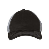 Valucap Contrast - Stitch Mesh - Back Cap - Valucap 3100 Black/ Camo/ Stone Adjustable Hats