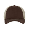 Valucap Contrast - Stitch Mesh - Back Cap - Valucap 3100 Brown/ Stone Adjustable Hats