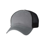 Valucap Contrast - Stitch Mesh - Back Cap - Valucap 3100 Grey/ Black Adjustable Hats