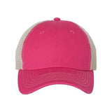 Valucap Contrast - Stitch Mesh - Back Cap - Valucap 3100 Pink/ Stone Adjustable Hats