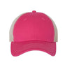 Valucap Contrast - Stitch Mesh - Back Cap - Valucap 3100 Pink/ Stone Adjustable Hats