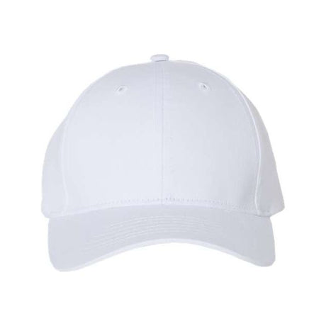 Valucap Cotton Twill Cap - Valucap 2260 White Adjustable Hats