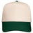 Valucap Five - Panel Twill Cap - Valucap 8869 Natural/ Forest Green Adjustable Hats