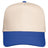 Valucap Five - Panel Twill Cap - Valucap 8869 Natural/ Royal Adjustable Hats