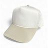 Valucap Five - Panel Twill Cap - Valucap 8869 Natural/ Stone Adjustable Hats