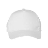 Valucap Five - Panel Twill Cap - Valucap 8869 White Adjustable Hats