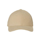 Valucap Heavy Brushed Twill Structured Cap - Valucap 9910 Black Adjustable Hats