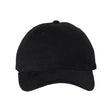 Valucap Heavy Brushed Twill Unstructured Cap - Valucap 9610 Black Adjustable Hats