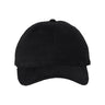 Valucap Heavy Brushed Twill Unstructured Cap - Valucap 9610 Black Adjustable Hats