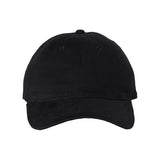 Valucap Heavy Brushed Twill Unstructured Cap - Valucap 9610 Black Adjustable Hats