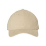 Valucap Heavy Brushed Twill Unstructured Cap - Valucap 9610 Khaki Adjustable Hats
