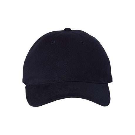Valucap Heavy Brushed Twill Unstructured Cap - Valucap 9610 Navy Adjustable Hats