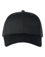 Valucap Mesh - Back Twill Trucker Cap - Valucap VC400 Black/ Charcoal Adjustable Hats
