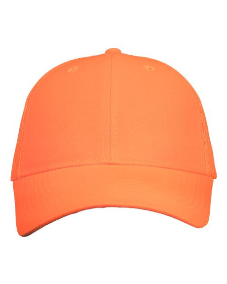 Valucap Mesh - Back Twill Trucker Cap - Valucap VC400 Neon Orange Adjustable Hats