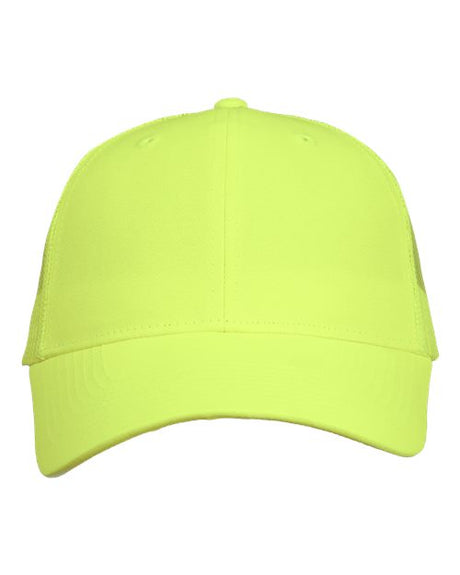 Valucap Mesh - Back Twill Trucker Cap - Valucap VC400 Neon Yellow Adjustable Hats