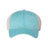 Valucap Pigment - Dyed Trucker Cap - Valucap SP510 Aqua/ Stone Adjustable Hats