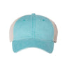 Valucap Pigment - Dyed Trucker Cap - Valucap SP510 Aqua/ Stone Adjustable Hats