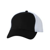 Valucap Spacer Mesh - Back Cap - Valucap 3200 Black/ White Adjustable Hats