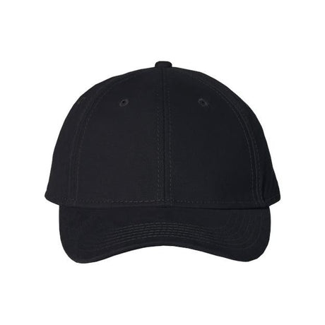 Valucap Structured Cap - Valucap AH30 Black Adjustable Hats