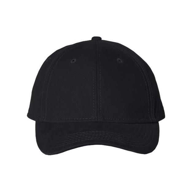Valucap Structured Cap - Valucap AH30 Black Adjustable Hats