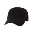 Valucap Unstructured Cap - Valucap AH35 Black Adjustable Hats