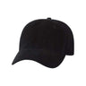 Valucap Unstructured Cap - Valucap AH35 Black Adjustable Hats