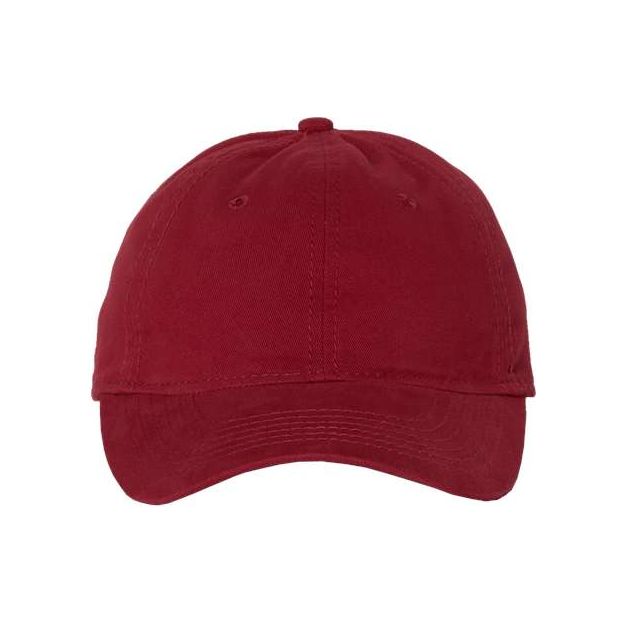 Valucap Unstructured Cap - Valucap AH35 Cardinal Adjustable Hats