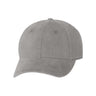 Valucap Unstructured Cap - Valucap AH35 Grey Adjustable Hats