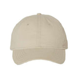 Valucap Unstructured Cap - Valucap AH35 Stone Adjustable Hats