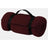 Value Fleece Blanket with Strap Maroon