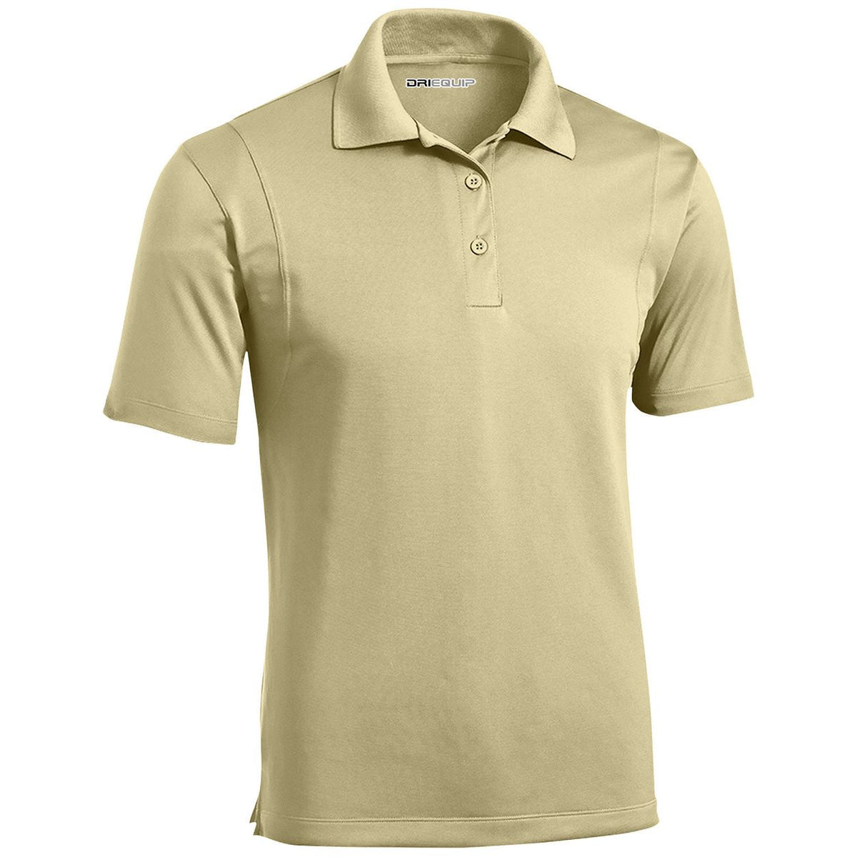 Mens Moisture Wicking Micropique Golf Polos DRI-EQUIP Vegas Gold