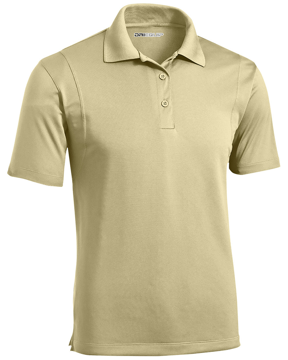 DRI-Equip Mens Moisture Wicking Micropique Golf Polos