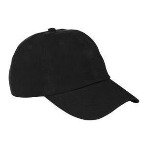 Washed Twill Cap Black Youth XL Hats