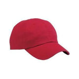 Washed Twill Cap Red Youth XL Hats