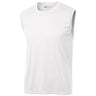 Men's Sleeveless Athletic Tee Shirt. Sizes XS-4XL Activewear DRI-EQUIP White XS