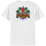 Joe's Surf Shop Longboard Design 50/50 Cotton Poly T-Shirts in Regular, Big and Tall Joe's USA Men's Shirts